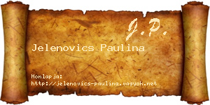 Jelenovics Paulina névjegykártya
